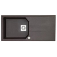 Astracast LO10RXHOMESK Helix Single Bowl Reversible Drainer ROK Metallic Composite Sink in Graphite Grey