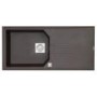 Astracast LO10RXHOMESK Helix Single Bowl Reversible Drainer ROK Metallic Composite Sink in Graphite Grey