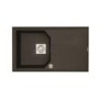 Astracast LOCOMRXHOMESK Helix Compact Single Bowl Reversible Drainer ROK Metallic Composite Sink in Graphite Grey