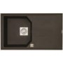 Astracast LOCOMRZHOMESK Helix Compact Single Bowl Reversible Drainer ROK Metallic Composite Sink - Volcano Black