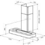 Elica Loop 90cm Chimney Hood in Stainless Steel