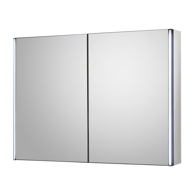 Mirror Cabinet Double Door with LED Lighting - Aries 800mm