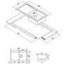 Smeg LQR861-2 Quadra 86cm 1.0 Bowl Reversible Ultra Low Profile Stainless Steel Sink