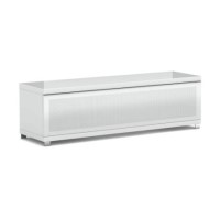 Elmob Large White TV Cabinet - Up to 60 Inch