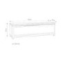 Elmob Large White TV Cabinet - Up to 60 Inch