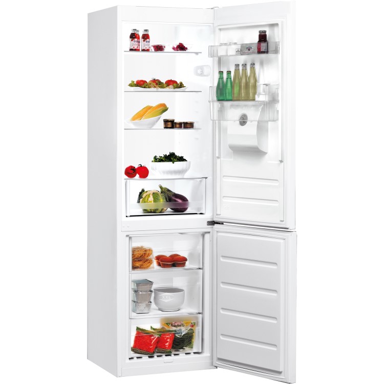 INDESIT LR8S1WAQ 335 Litre Freestanding Fridge Freezer 60/40 Split A+ Energy Rating 60cm Wide - White