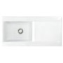 Astracast LS10WHHOMESK Liscio Single Bowl Reversible Drainer Ceramic Sink in Gloss White