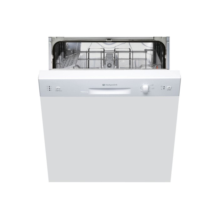 Hotpoint LSB5B019W 13 Place Semiintegrated Dishwasher White Control