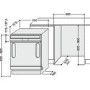 Hotpoint LSB5B019W 13 Place Semi-integrated Dishwasher - White Control Panel