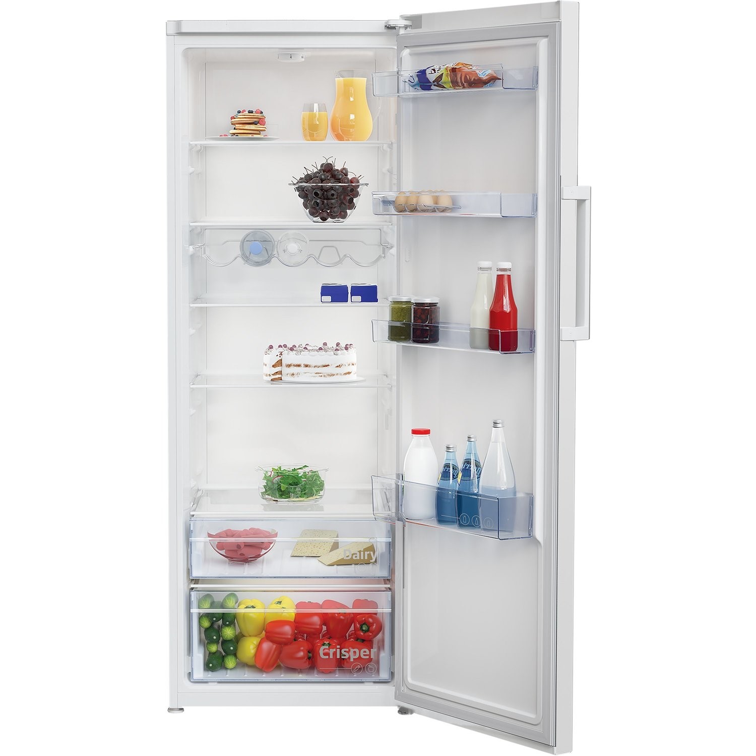 Beko 367 Litre Freestanding Larder Fridge White LSP4671W Appliances Direct