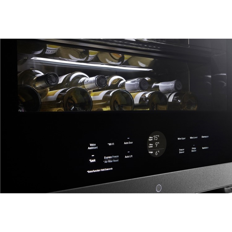 LG SIGNATURE 65 Bottle Capacity Triple Zone Wine Cellar - Stainless Steel