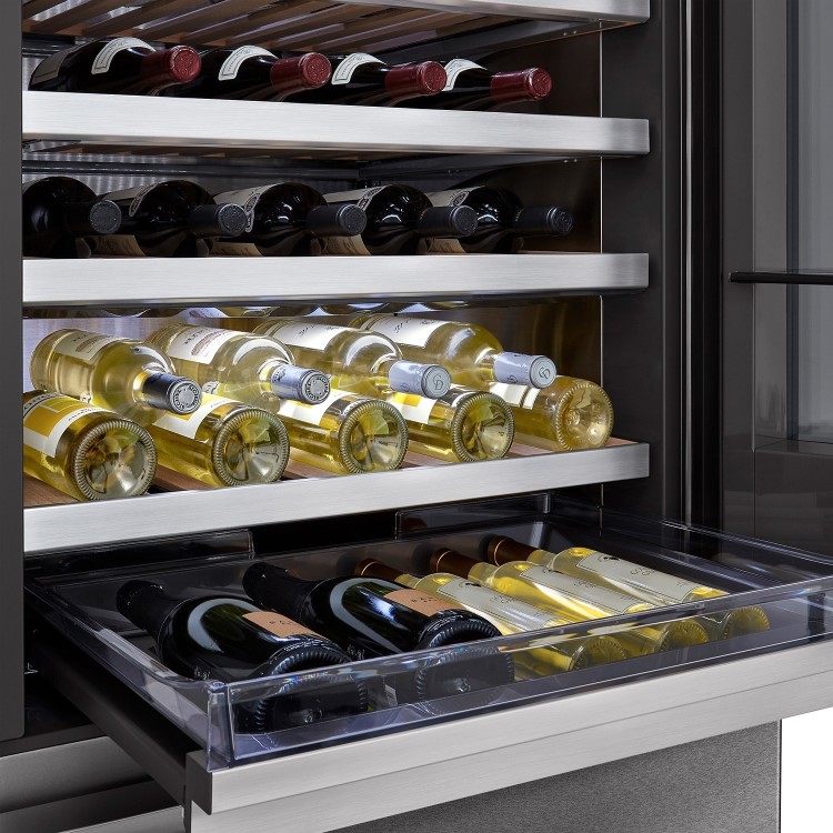 LG SIGNATURE 65 Bottle Capacity Triple Zone Wine Cellar - Stainless Steel