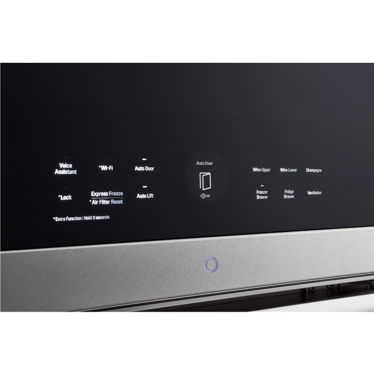 LG SIGNATURE 65 Bottle Capacity Triple Zone Wine Cellar - Stainless Steel