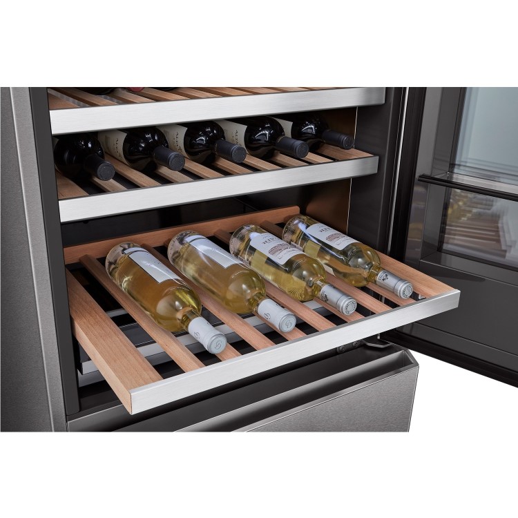 LG SIGNATURE 65 Bottle Capacity Triple Zone Wine Cellar - Stainless Steel