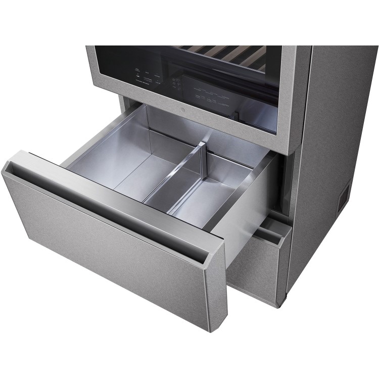 LG SIGNATURE 65 Bottle Capacity Triple Zone Wine Cellar - Stainless Steel