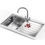Franke LSX611DPRHD Laser Single Bowl SilkSteel Sink and Tap Designer Pack - RHD