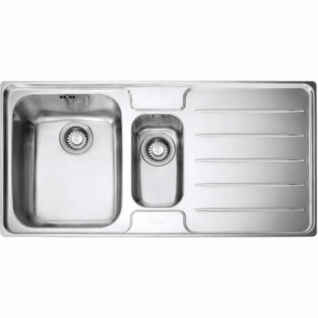 Franke LSX651RB Laser 1.5 Bowl SilkSteel Sink with Right Hand Drainer
