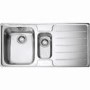 Franke LSX651RB Laser 1.5 Bowl SilkSteel Sink with Right Hand Drainer