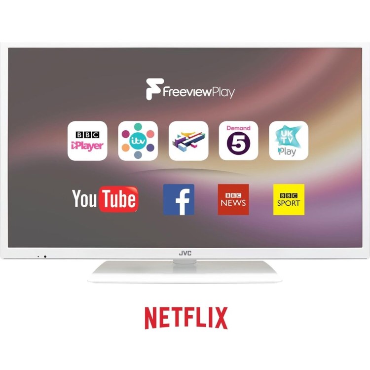 GRADE A1 - JVC LT-24C681 24" Smart LED TV - White