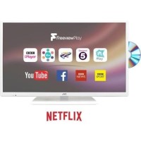 GRADE A2 - JVC LT-24C686 24" Smart LED TV With built in DVD Player - White
