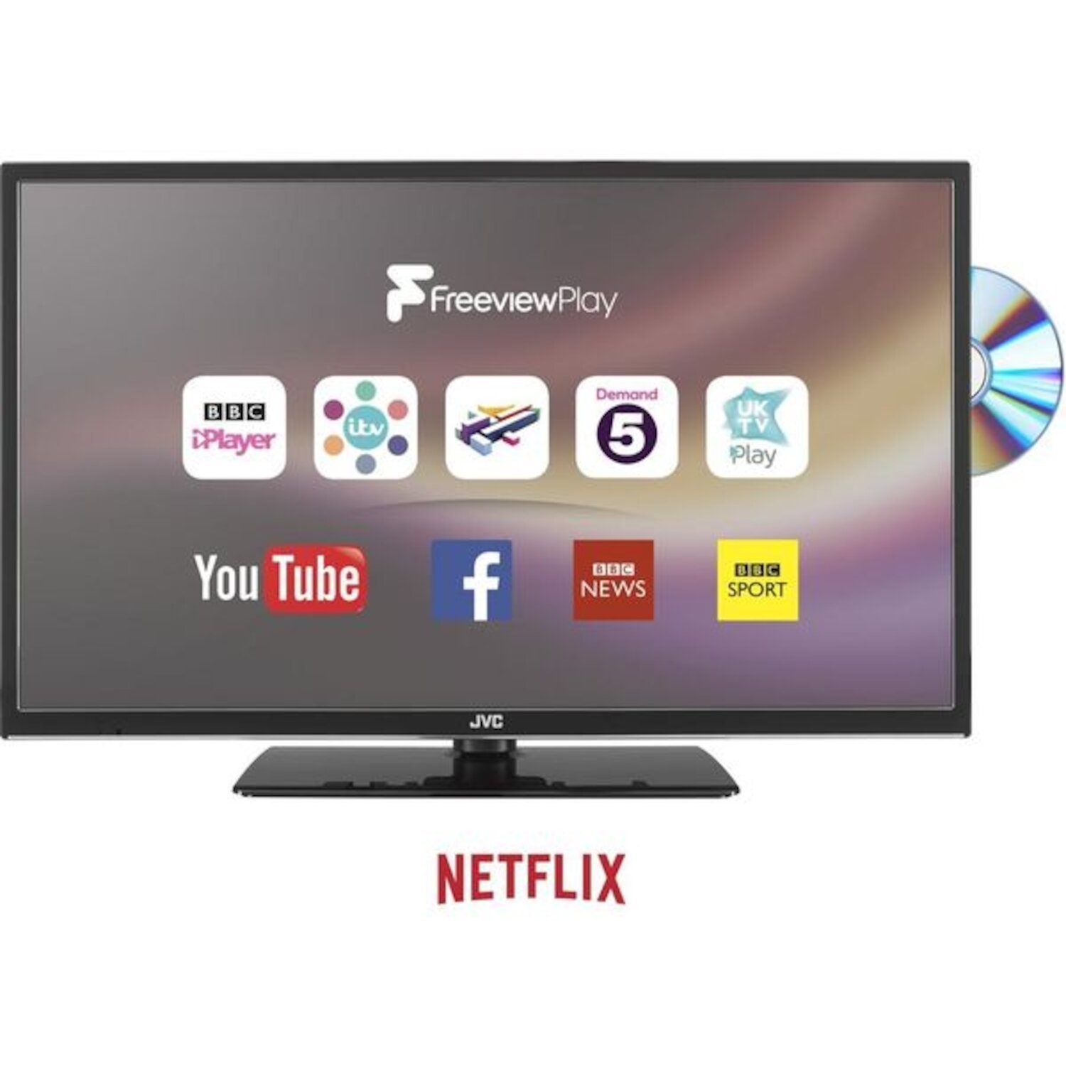Grade A3 Jvc Lt 32c675 32 Smart Led Tv With Built In Dvd Player Lt 32c675 C Appliances Direct