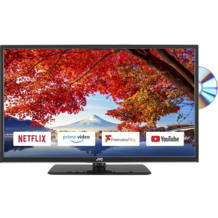 Refurbished JVC C695 32" 720p HD Ready LED Freeview Play Smart TV with Built-in DVD Player