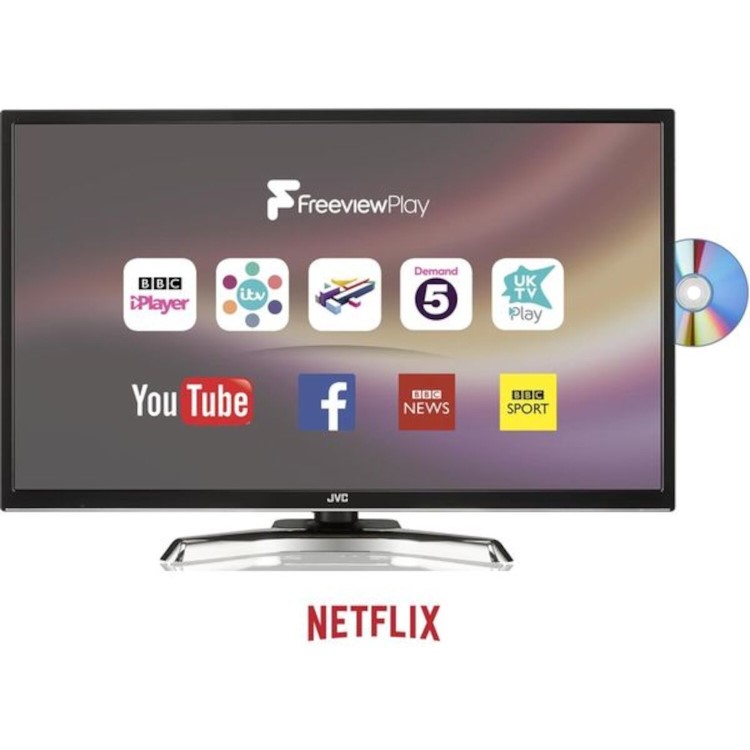 GRADE A3 - JVC LT-32C785 32" Smart LED TV With Built in DVD Player