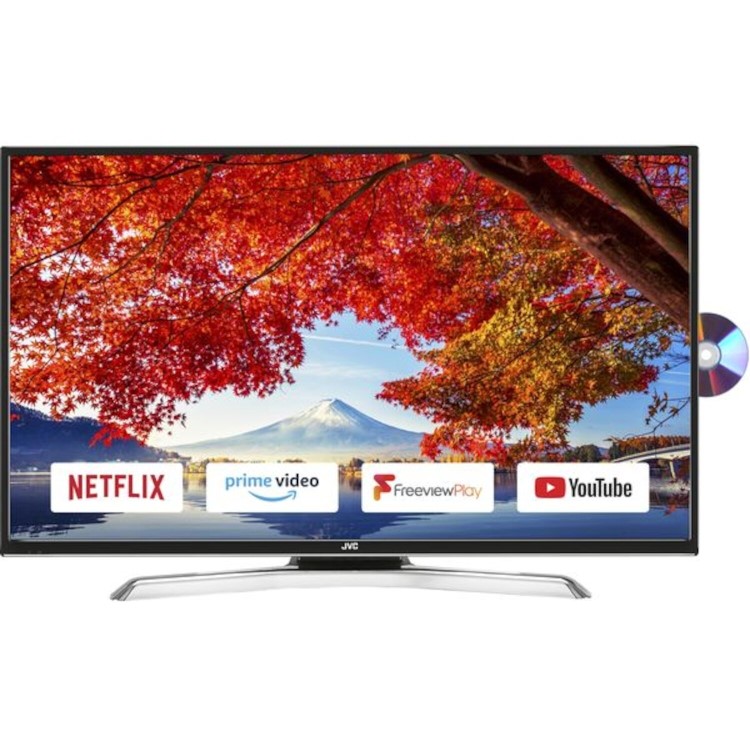GRADE A1 - JVC 43" LT-43C795 Full HD Smart LED TV and DVD Combi with 1 Year Warranty