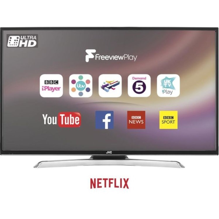 GRADE A1 - JVC 49" LT-49C870 4K Ultra HD Smart HDR LED TV with 1 Year Warranty