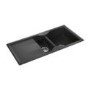 Rangemaster LU9852GB Lunar 985x508 1.5 Bowl Reversible Granite Black Composite Sink