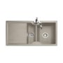 Rangemaster LU9852GM Lunar 985x508 1.5 Bowl Reversible Granite Oatmeal Composite Sink