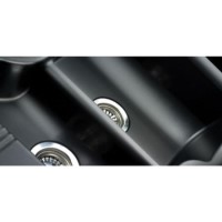 GRADE A1 - As new but box opened - Rangemaster LU9852PW Lunar 985x508 1.5 Bowl Reversible Pewter Composite Sink