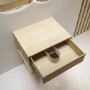 ONLY OPENED - 600mm Oak Wall Hung Countertop Shelves - Lugo