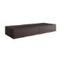 1200mm Walnut Wood Effect Wall Hung Double Countertop Vanity Unit - Lugo