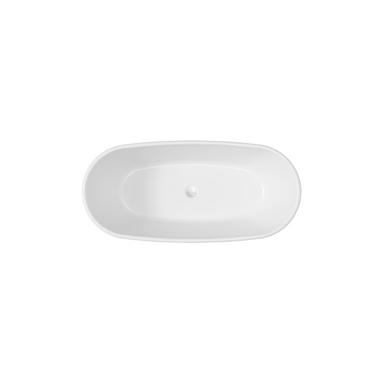 Marble Effect Freestanding Double Ended Bath 1700 x 850mm - Lumo