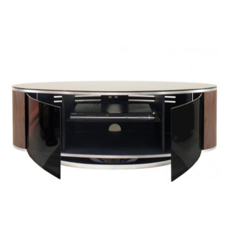 MDA Designs Luna black and walnut TV Cabinet up to 50 inch