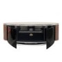 MDA Designs Luna black and walnut TV Cabinet up to 50 inch