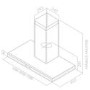 Elica LUNA-120 Chimney Cooker Hood 120cm Stainless Steel