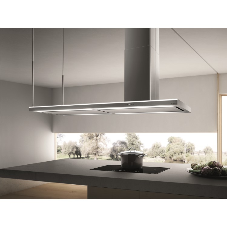 Elica LUNA-ISLAND-180 175x73cm Island Cooker Hood Stainless Steel