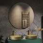 Round Backlit LED Heated Bathroom Mirror 1000mm - Luna