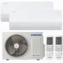 Samsung Luzon A+++ Smart Multi-Split 9000 + 12000 BTU Wall Mounted Air Conditioner with Heat Pump