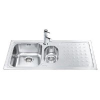 Smeg LV100D-3 Stilla 1.5 Bowl Sink with Right Hand Drainer