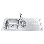 Smeg LV100D-3 Stilla 1.5 Bowl Sink with Right Hand Drainer