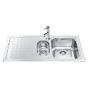 LV100S-3 Smeg LV100S-3 Stilla 1.5 Bowl Sink with Left Hand Drainer