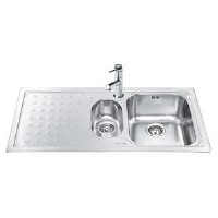 Smeg LV100S-3 Stilla 1.5 Bowl Sink with Left Hand Drainer