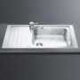Smeg LV951S-3 86.5cm Stainless Steel SB Single Left Hand Drainer Ultra Low Profile Sink