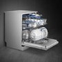 SMEG LVS344PM Semi-Professional Freestanding Dishwasher 9 Wash Programs - Drain Pump - 5.45kW 32A 1ph. 2 Years Onsite warranty