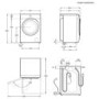 AEG 7000 Series ProSteam&reg; 8kg Wash 5kg Dry 1400rpm Washer Dryer - White