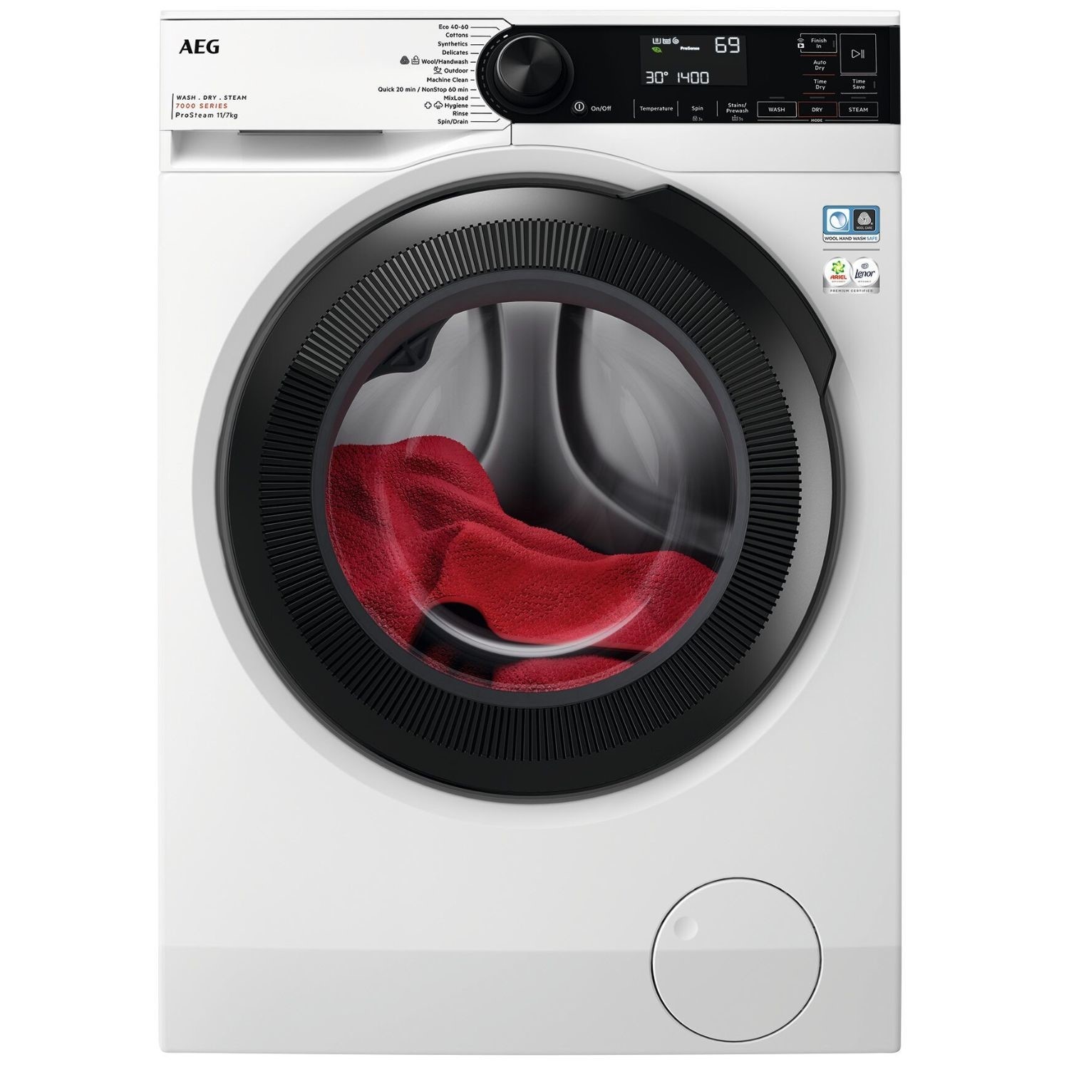 AEG LWR7314L4B 11kg/7kg Washer Dryer 7000 Series – WHITE