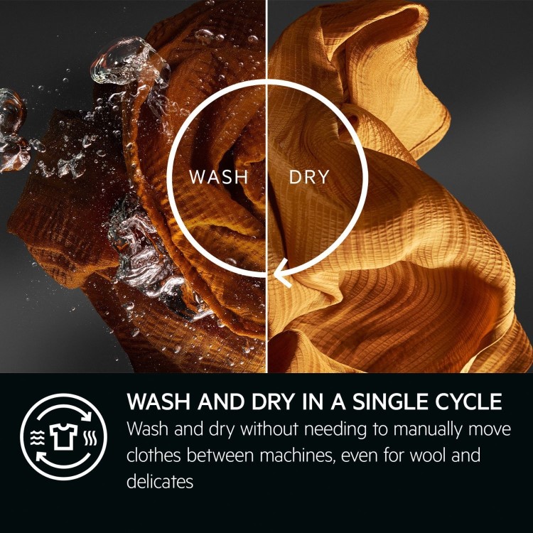AEG 8000 Series 9kg Wash 6kg Dry 1600rpm Washer Dryer - White